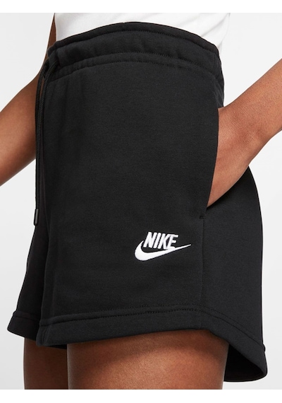 Nike Sportswear Essential Women's French Terry Shorts Black Pamuklu Kısa Kadın Şort Siyah