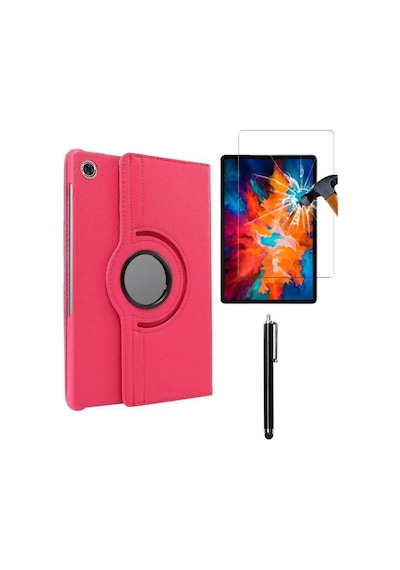 Matepad T8 Uyumlu Kılıf Tablet Kılıfı 3lü Set Pembe