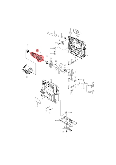 Makita 4326 Endüvi Rotor Kollektör Ürün Kodu 515718-5
