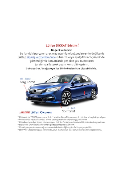 Leoparts Toyota Corolla Stop Lambası İç Sol 2010-2012 81591-02340