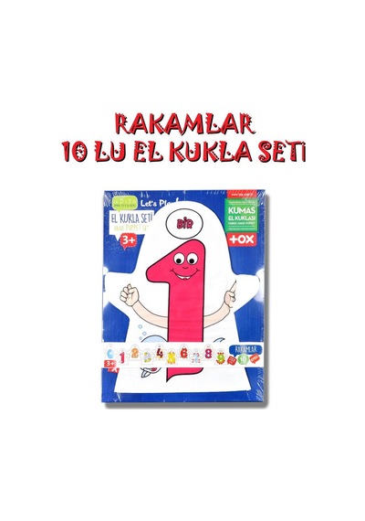 Tox 10 Parça Tox Rakamlar El Kukla Set T047 . Eğitici Oyuncak