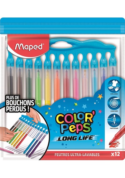 Maped Color Peps Long Life Inno Keçeli Kalem 12 Renk