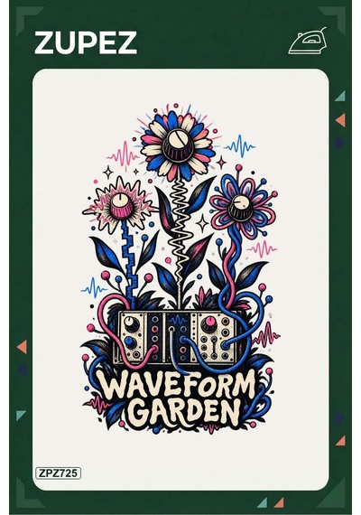 Zpz725 Waveform Garden Ütüyle Uygulanabilir Transfer Baskı - 911529643