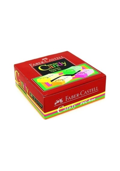 Faber-Castell Candy Plastik Kılıflı Silgi 784/30 KUTU