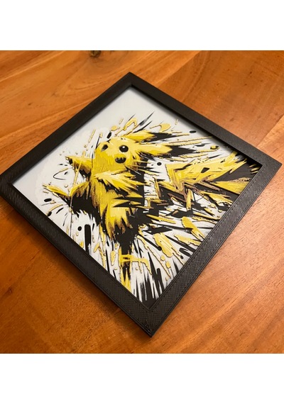 Pikachu 3d Baskı Tablo Çerceve