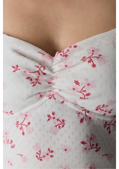 Penti Pembe Blossom Pamuklu Pointel Gecelik