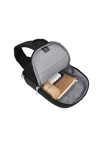 Wiwu Hali Serisi Crossbody 1680d Su Geçirmez Naylon Kumaş Omuz Askılı Çapraz Vücut Çantası Siyah