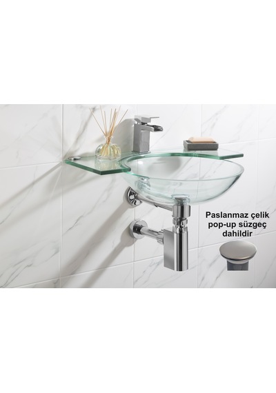 Studor Trap-vent Kromajlı Havalıklı Lavabo Sifonu Paslanmaz Pop-up Süzgeçli Tıkanma Ve Koku Önleyici