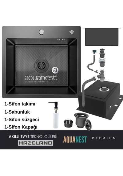 Hazeland Aquanest Urban Mutfak Evyesi 60 45 Antrasit