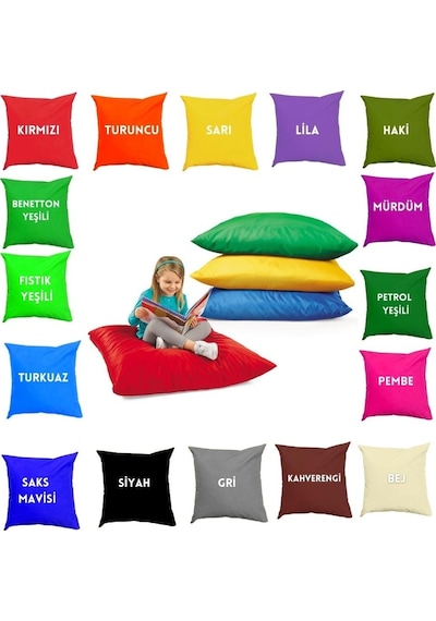 Su Geçirmez Güneşte Solmaz Bahçe/Yer Minderi-70X70