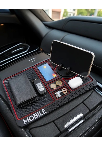Astraltech Araç İçi Kaydırmaz Mat Telefon Standlı Çok Amaçlı Düzenleyici