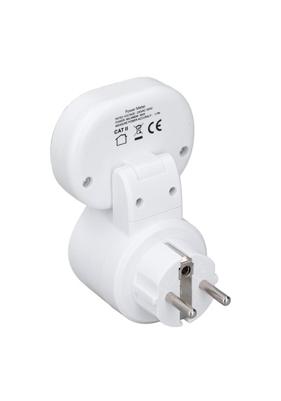 Wellhise Pm 005 Dijital Enerji Ölçer Priz - Dönebilir Va Ekranlı Wattmetre - 16a 3680w