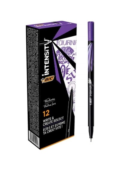 Bic Intensity Fine Liner Keçe Uçlu Kalem Mor 12'Li