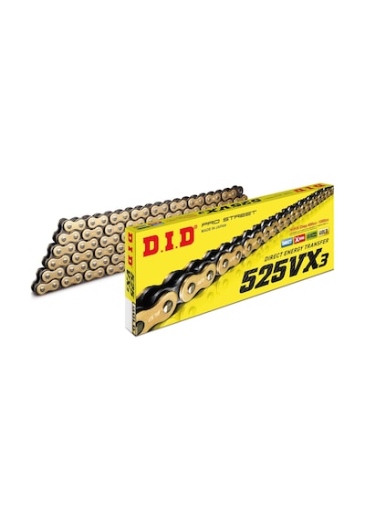 Dıd Dıd-525vx3 Gold -114 Dıd 525vx3-114 Link Gold Zincir X-ring - Yamaha Tdm 850 Cc 1996-2001