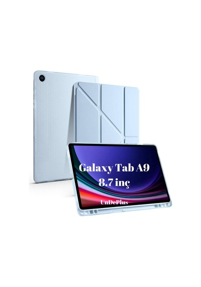 A9 8.7inç İle Uyumlu Kılıf Kalem Bölmeli Trifolding Case X110 X115 X117 Mavi Sku: Zeusb0dy69t19c Arka Kapak