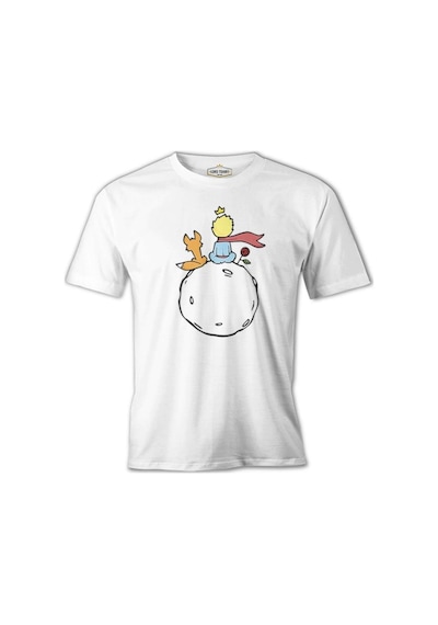 Küçük Prens - Gül Ve Tilki Beyaz Erkek Tshirt