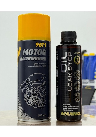 Yüksek Ve Etkili Mannol Motor Kaltreiniger Motor Temizleme Spreyi Ve Güçlü Mannol Oil Leak Stop Motor Yağ Kaçağı Önleyici