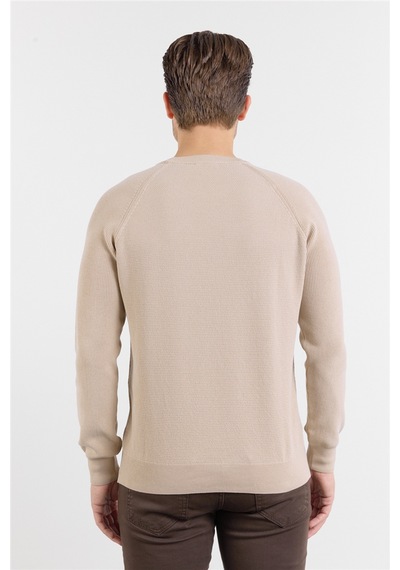 İmza Koyu Bej Bisiklet Yaka Uzun Kol Cepsiz Standart Fit Kazak Pamuk Triko 1012260150 2XL İmza Koyu Bej Bisiklet Yaka Uzun Kol Cepsiz Standart Fit Kazak Pamuk Triko 1012260150 2XL
