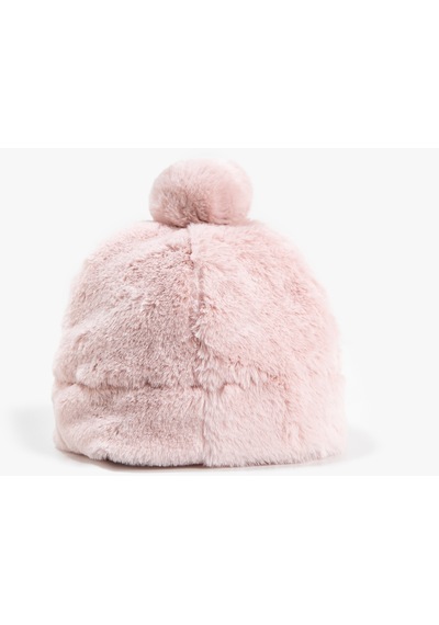 Koton Ponponlu Peluş Şapka Pembe 3wkg50016aa 3WKG50016AA265 Gülkurusu