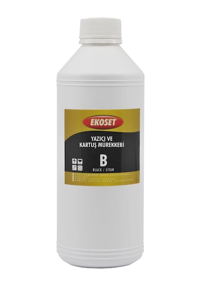 Ekoset Epson Tanklı Yazıcılar için Siyah Uyumlu Mürekkep 1 L