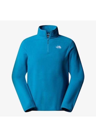 The North Face Glacier Fleece Erkek Mavi Dik Yaka Sweatshirt Mavi