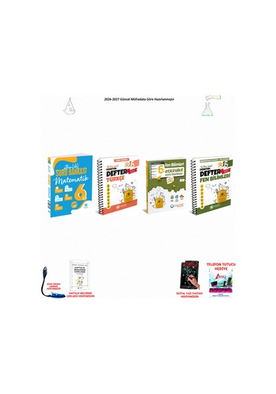Çanta 6. Sınıf Tüm Dersler 100 4 Kitap Seti