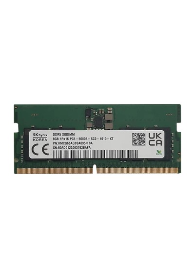 Hynıx Hmcg66agbsa092n, 8gb, 5600mhz, Ddr5, Sodimm Notebook Ram, 1,1v, Cl40