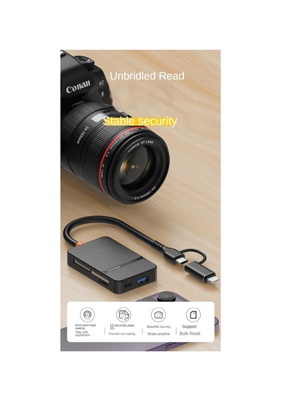 Mt86 8in1 Multi Girişli Cf Kart Okuyucu Mac İphone 15 16 İle Uyumlu Type-c 5gbps Veri Aktarımı
