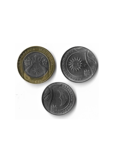 Moldova 2018/22 Yılı Para Seti 3 Parça Çil Unc