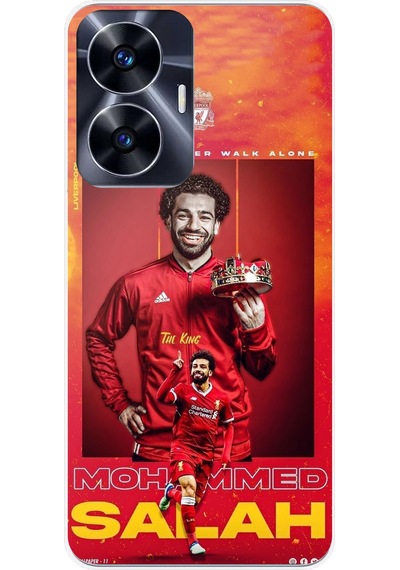 Realme C55 Uyumlu Salah King Kral Tasarımlı Baskılı Silikon Kılıf Renkli