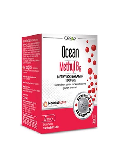 Orzax Ocean 1000 Mg Methyl Cobalamin B12 Sprey 5 Ml-mfreyon01035