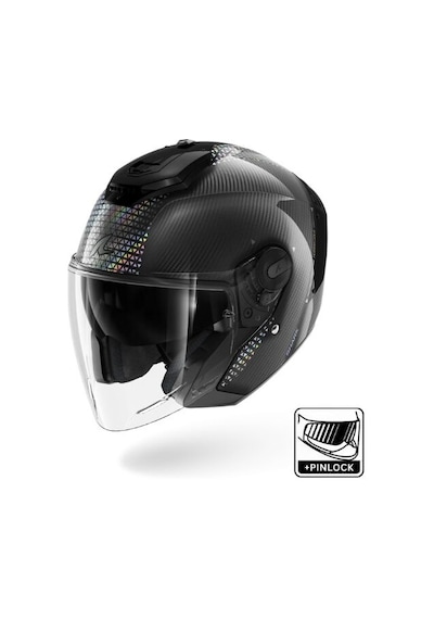 Shark Dku Rs Jet Carbon Ikonık Açık Kask