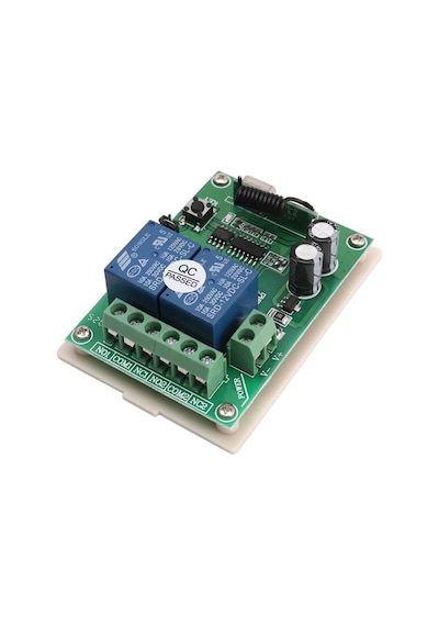 433mhz Rf 2 Kanal Röle Modül Dc12v Kablosuz Motor Pompa Fan Lamba Perde Akıllı Ev Garaj Bariyer Kapı
