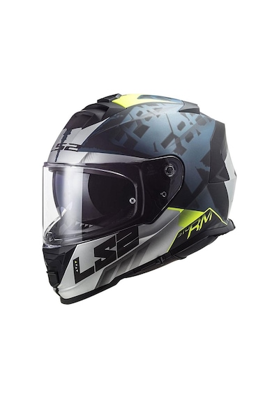 Ls2 Storm 2 Sprinter Full Face Motosiklet Kaskı 66912 Siyah Gri Cobalt