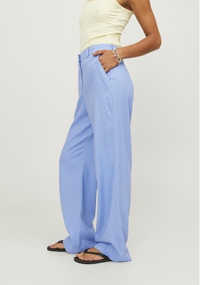 Jack & Jones Kadın Pileli Keten Pantolon - Mary 12249985 Silver Lake Blue Mavi