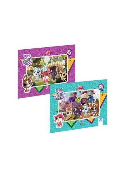 LITTLEST PET SHOP FRAME PUZZLE 35 PARÇA 2'Lİ PUZZLE SETİ