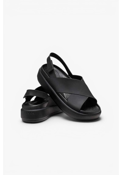 Crocs Brooklyn Luxe Cross Strap Kadın Siyah Terlik - 209407