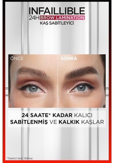 L'Oréal Paris Infaillible 24H Brow Lamination Şeffaf Kaş Sabitleyici