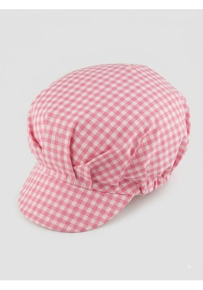 Pembe Pötikareli Aşçı Kepi, Mutfak Bonesi,garson ,fırıncı Bonesi-lastikli İş Bonesi