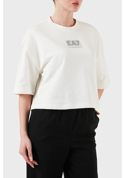 Ea7 Bayan T Shirt 7w000177 Af12473 U0005 Ekru Ekru