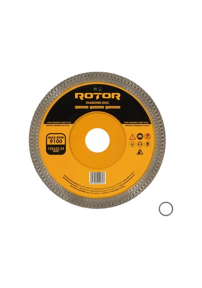 Ultra İnce Seramik Kesme Diski Rotor 125 22,23