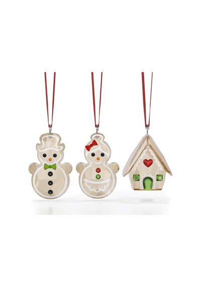 5701511 Swarovski Ev Dekorasyonu Holıday Cheers:ornament Set Gıngerbread 3