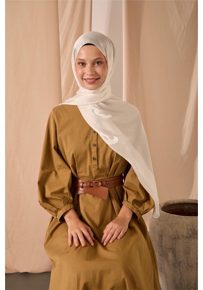 Silk Home Janjan Şal Tek Taraflı Beyaz Kendinden Çizgi Dokulu Parlak Yüzeyli 75x190 Çok Renkli