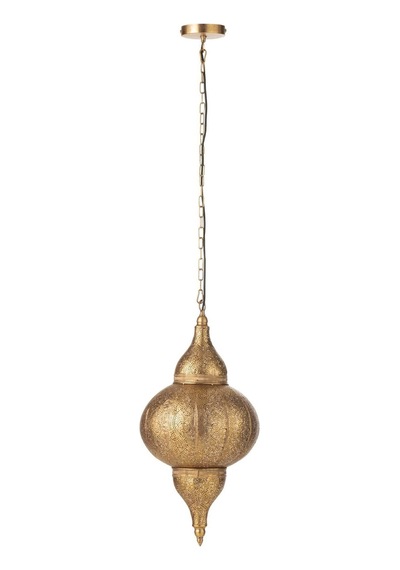 Asılı Metal Lamba Altın 65cm Altın