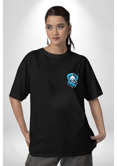 Buzların Efendisi Kurukafa Siyah Oversize Unisex Ön Sol Yan Minimal Baskılı Tişört Koyu Siyah Buzların Efendisi Kurukafa Siyah Oversize Unisex Ön Sol Yan Minimal Baskılı Tişört Koyu Siyah