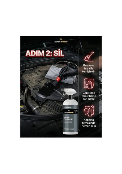 Araç Oto Motor Temizleyici Sprey 500ml Grızzly