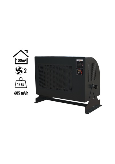 Heatbox Pro 9000w Füme Trifaze Elektrikli Fanlı Isıtıcı Hbpro9000f