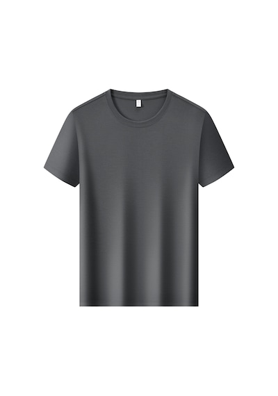 New Performance Arw86288 Serintutan-antibakteriyel-yüksek Kalite Basic Tshirt Koyu Gri