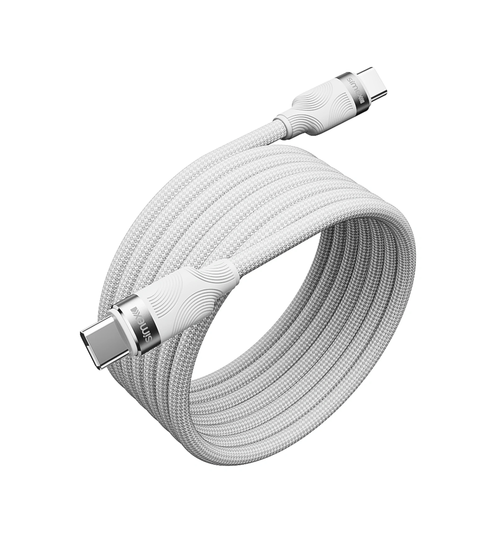 Simex Type C To Type C Spk-13 Faraday 60w Mıklatıslı Data Kablosu Kumaş