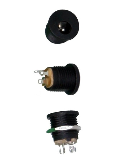 Dc Power Jack Dişi Panel Tipi Konnektör Şase Montaj 5.5x2.1mm Adaptör Giriş Yuvası